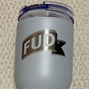 FUD Branded Grey Tumbler